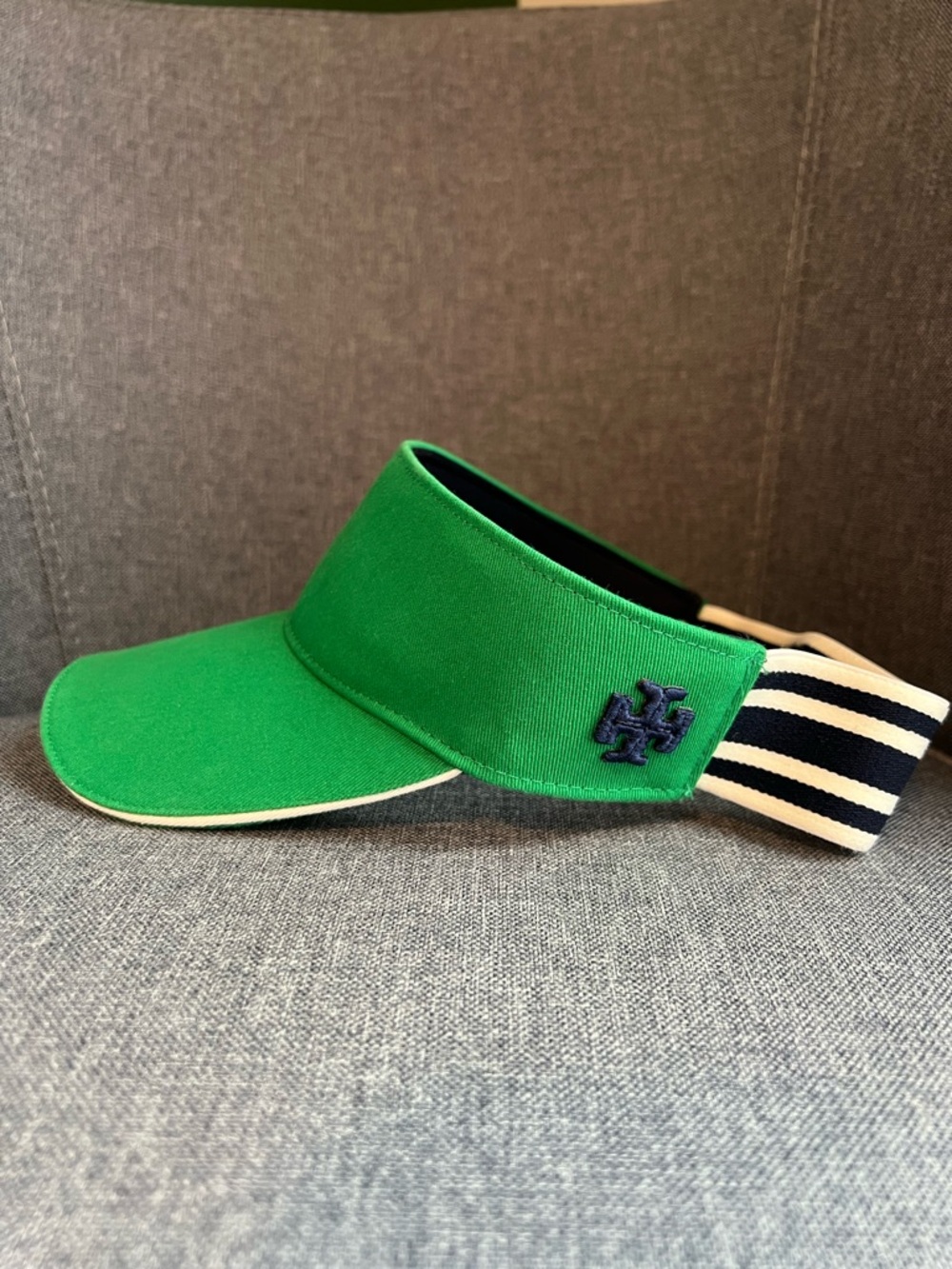 Tory Sport Green and Navy Athletic Visor - Picture 10 of 10